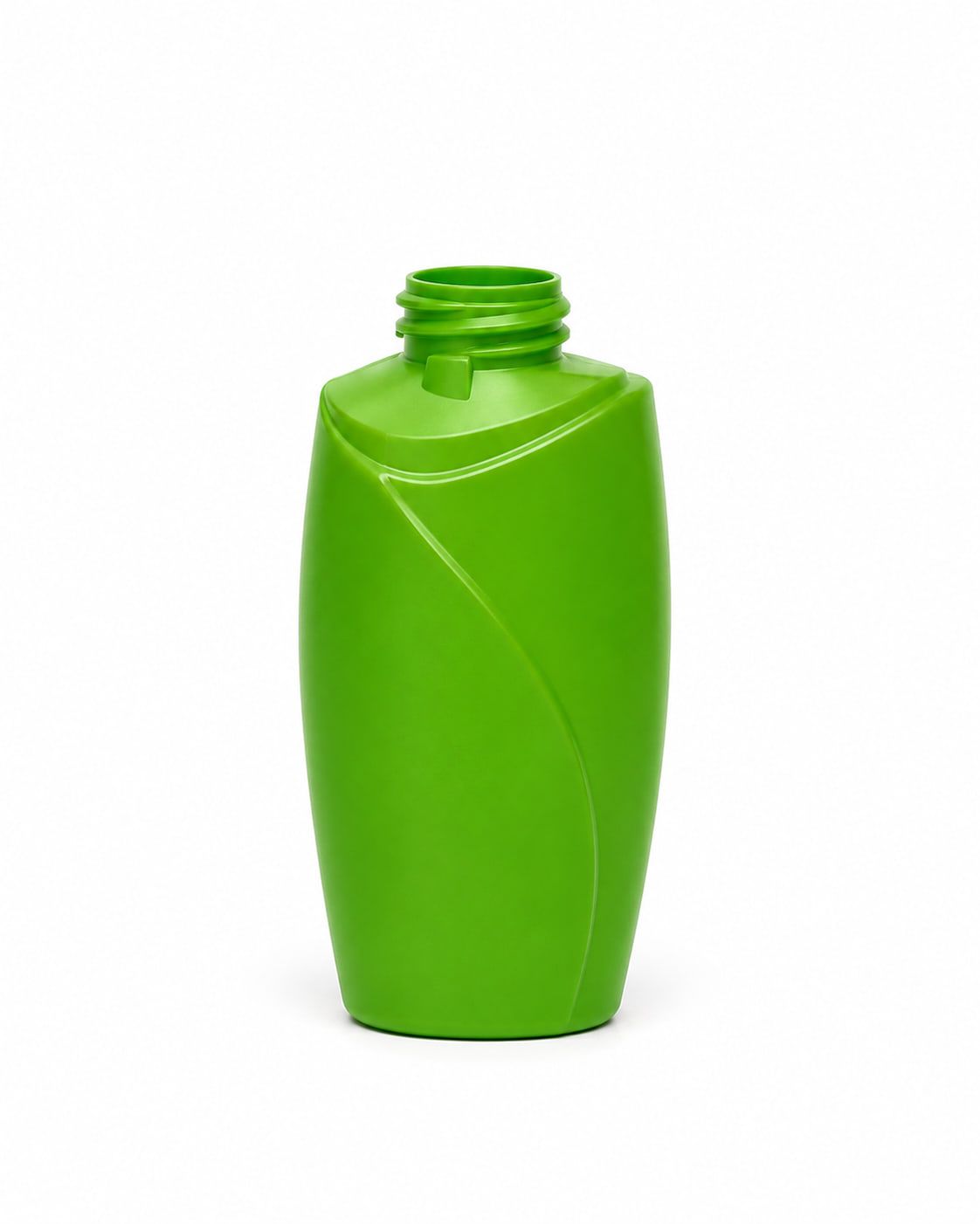Botol HDPE berkontur 400 ml warna hijau